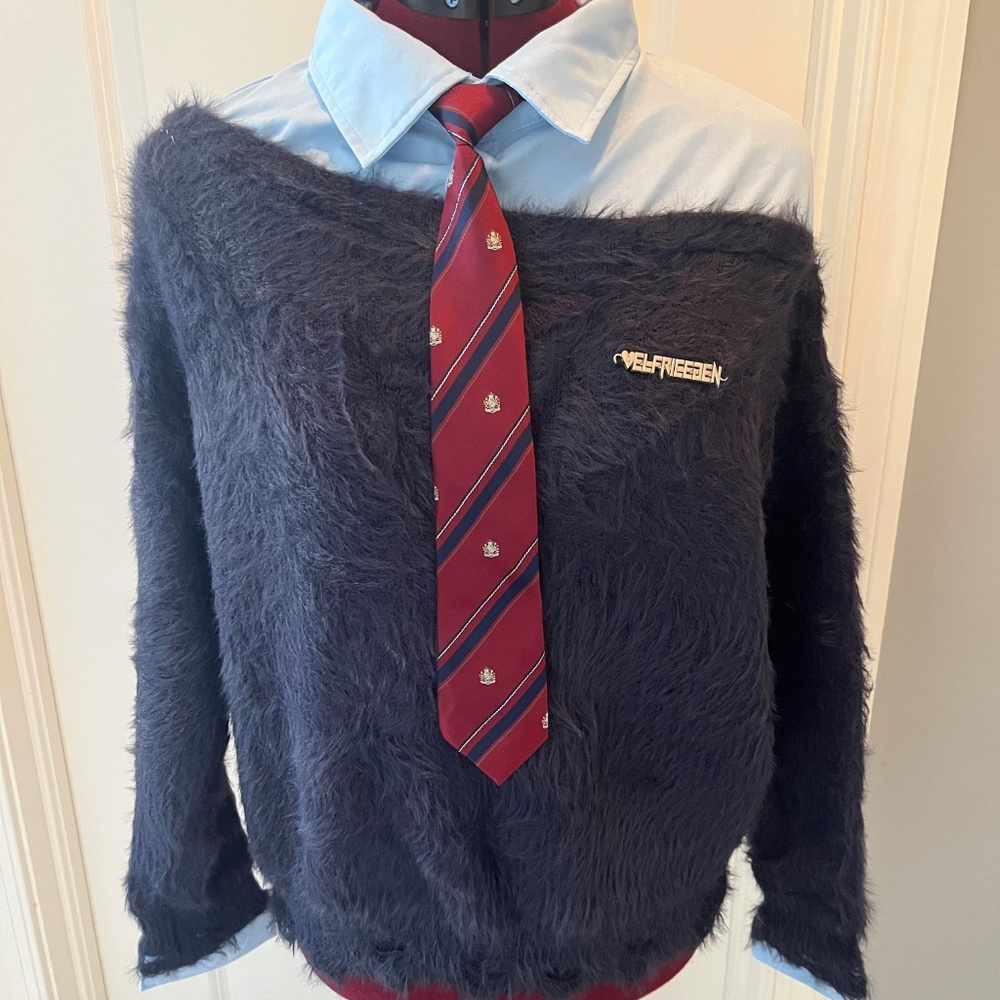 NWT-AELFRIC EDEN TIE TWO LAYER SWEATER